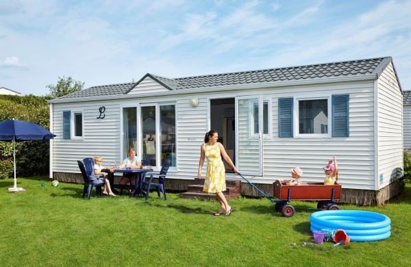 Camping Oostende mit Mobilheimen